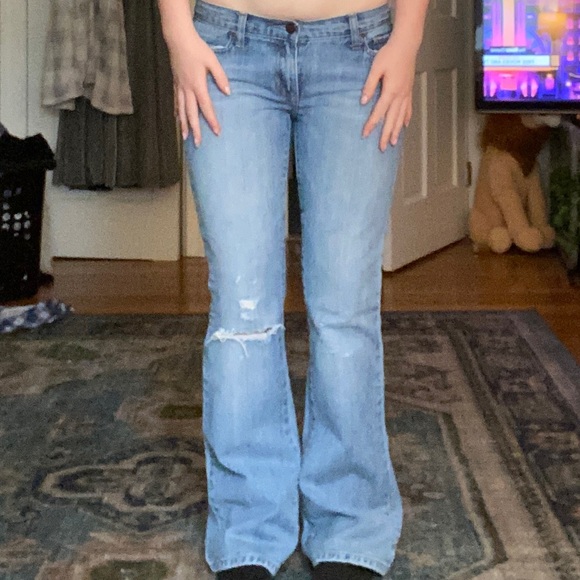 Vintage Abercrombie Low Waisted Flare Jeans - Picture 1 of 2